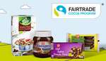 Mit dem Kauf dieser Kaufland-Produkte unterstützden Sie Fairen Handel Schokoladenprodukte von K-Classic und K-Bio mit dem Fairtrade-Kakao-Programm-Siegel