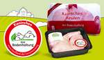 Wir verkaufen ausschließlich Kaninchenfleisch, das aus Bodenhaltung stammt Logo: Kaninchen aus Bodenhaltung